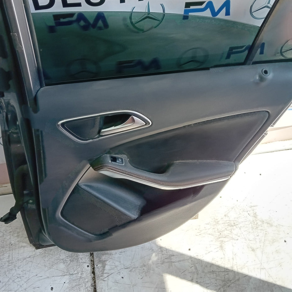MERCEDES BENZ A-CLASS W176 DRIVER REAR DOOR OSR GREY 2012-18 COMPLETE FMD227