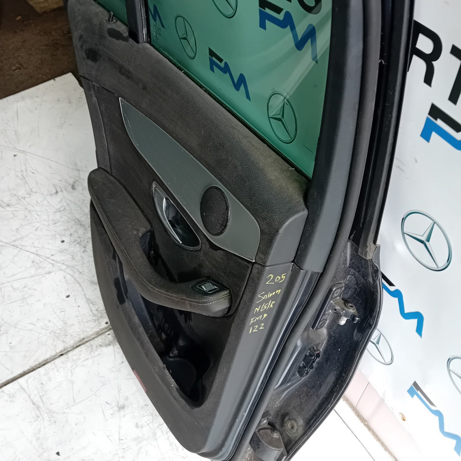 MERCEDES BENZ C-CLASS W205 PASSENGER SIDE REAR DOOR N/S/R GREY FMD122
