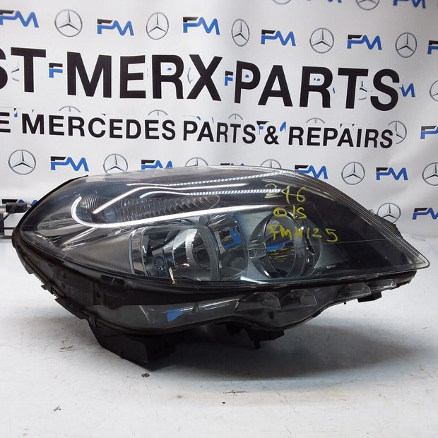 2012 MERCEDES B-CLASS W246 HEADLIGHT DRIVER OS A2468200461 FMH125 (DAMAGED)