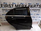 MERCEDES BENZ  A-CLASS W176 DRIVER SIDE REAR DOOR O/S/R COMPLETE BLACK FMD93