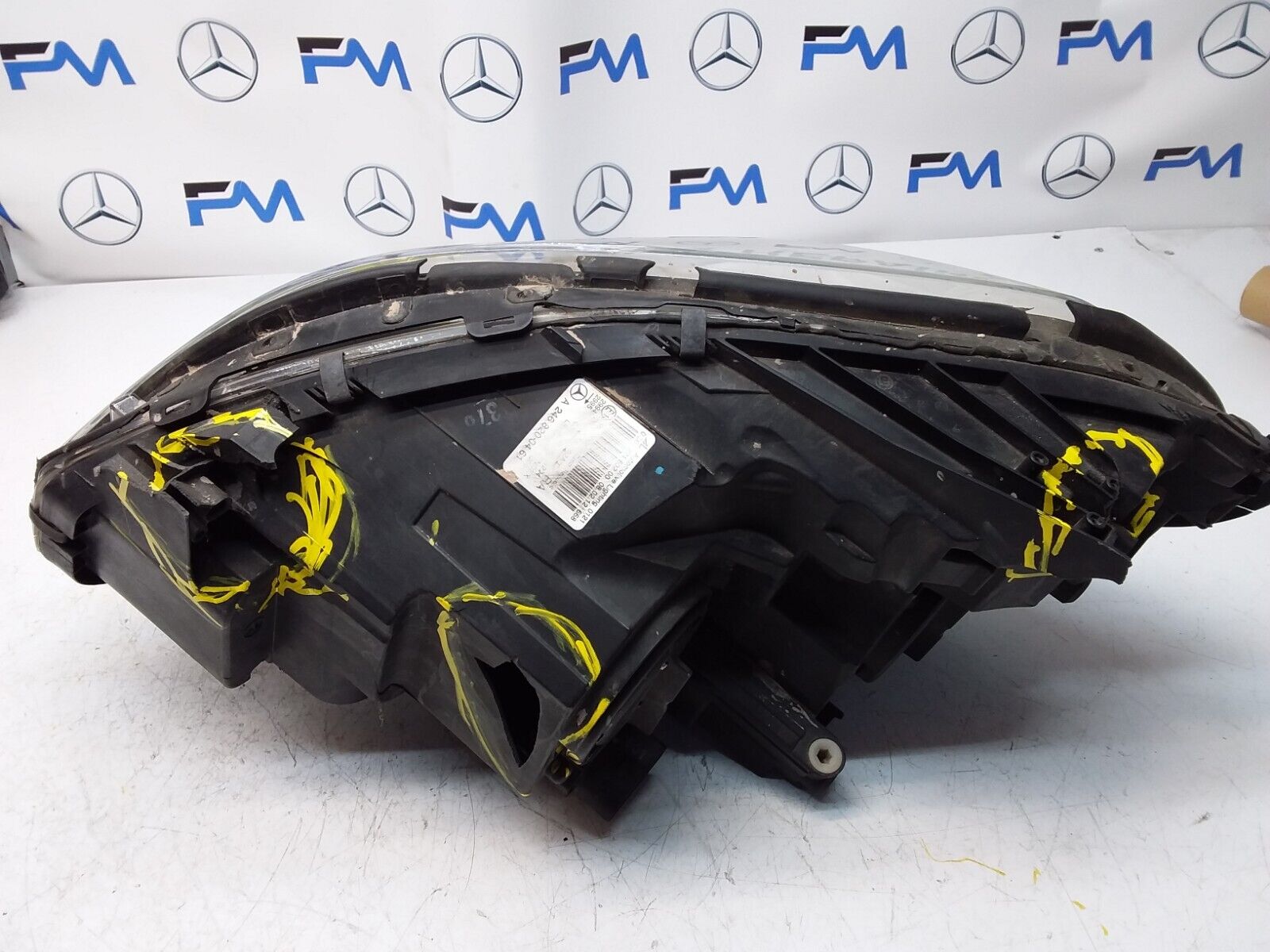 2012 MERCEDES B-CLASS W246 HEADLIGHT DRIVER OS A2468200461 FMH125 (DAMAGED)
