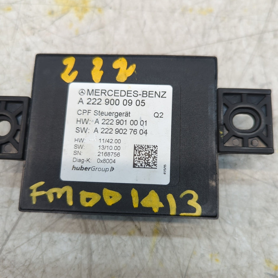 MERCEDES S CLASS W222  REAR CAMERA CONTROL MODULE ECU A2229000905 FM001413