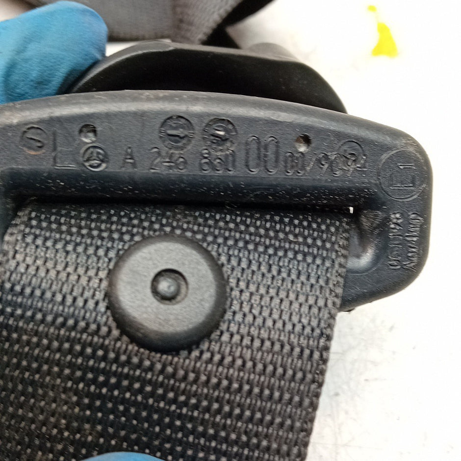MERCEDES BENZ B-CLASS W246 SEAT BELT REAR PASSENGER A2468600000 BLACK FM001236