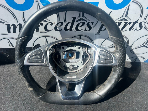 2014-2018 MERCEDES C CLASS W205 STEERING WHEEL WITH PADDLE SHIFTS A0004603803