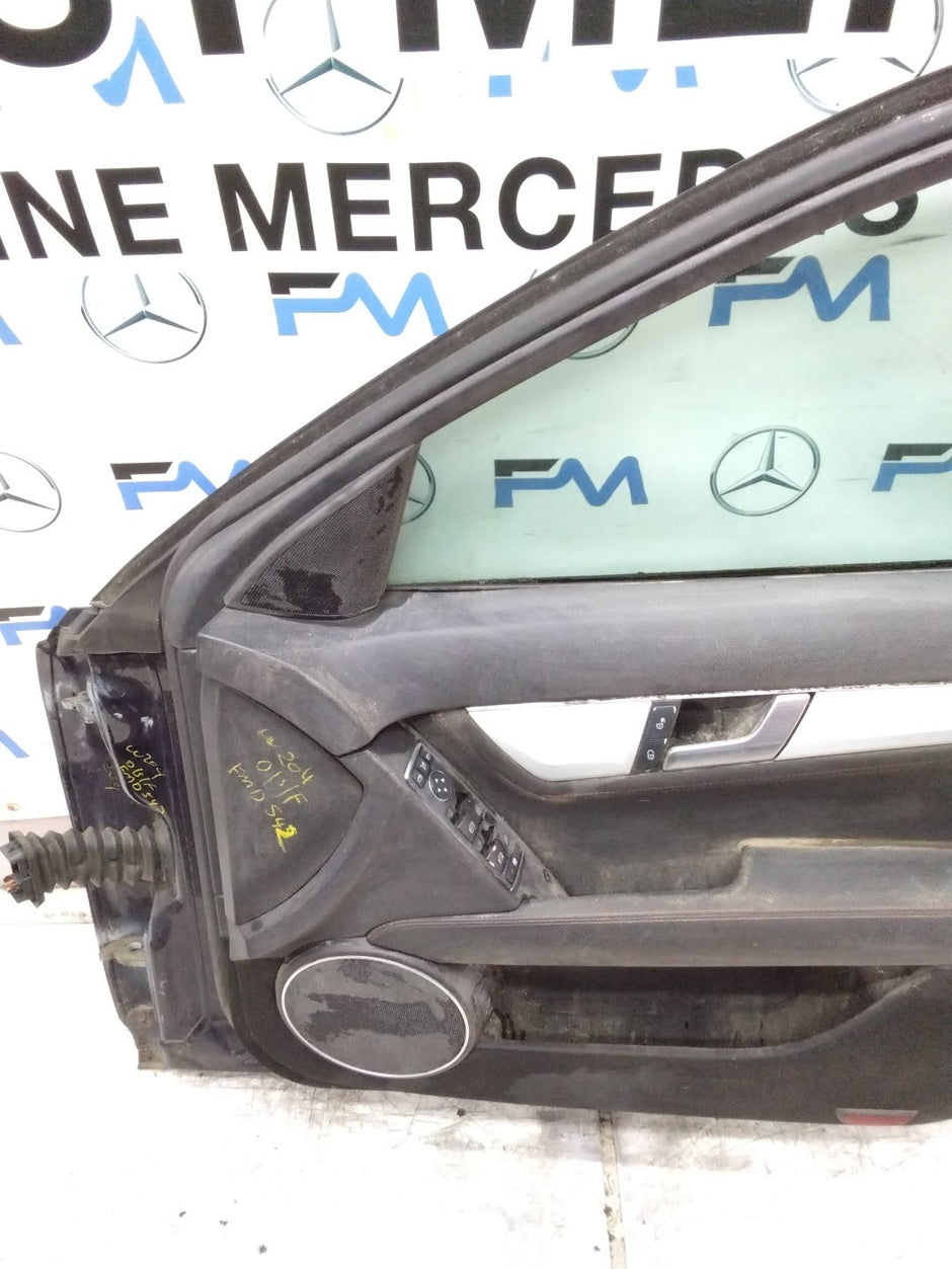 MERCEDES C-CLASS W204 SLN DRIVER FRONT DOOR OSF BLUE 2008-14 FMD542