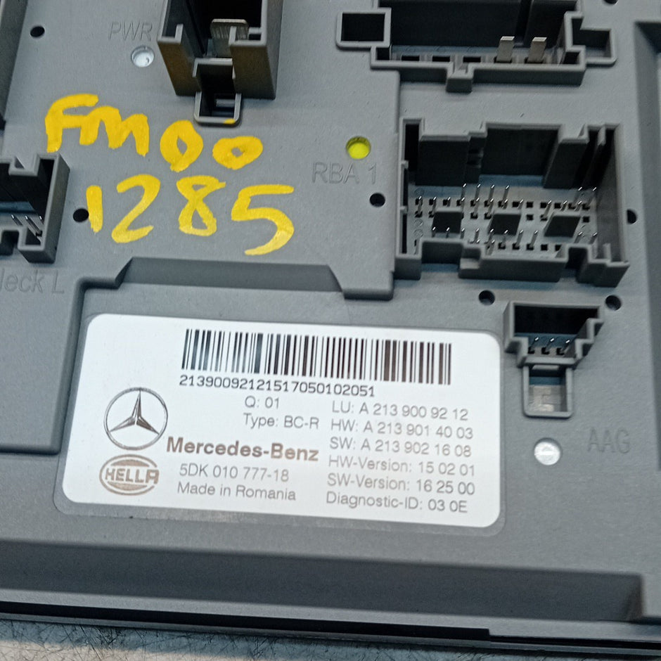 MERCEDES E-CLASS REAR SAM CONTROL MODULE W213 A2139009212 FM001285