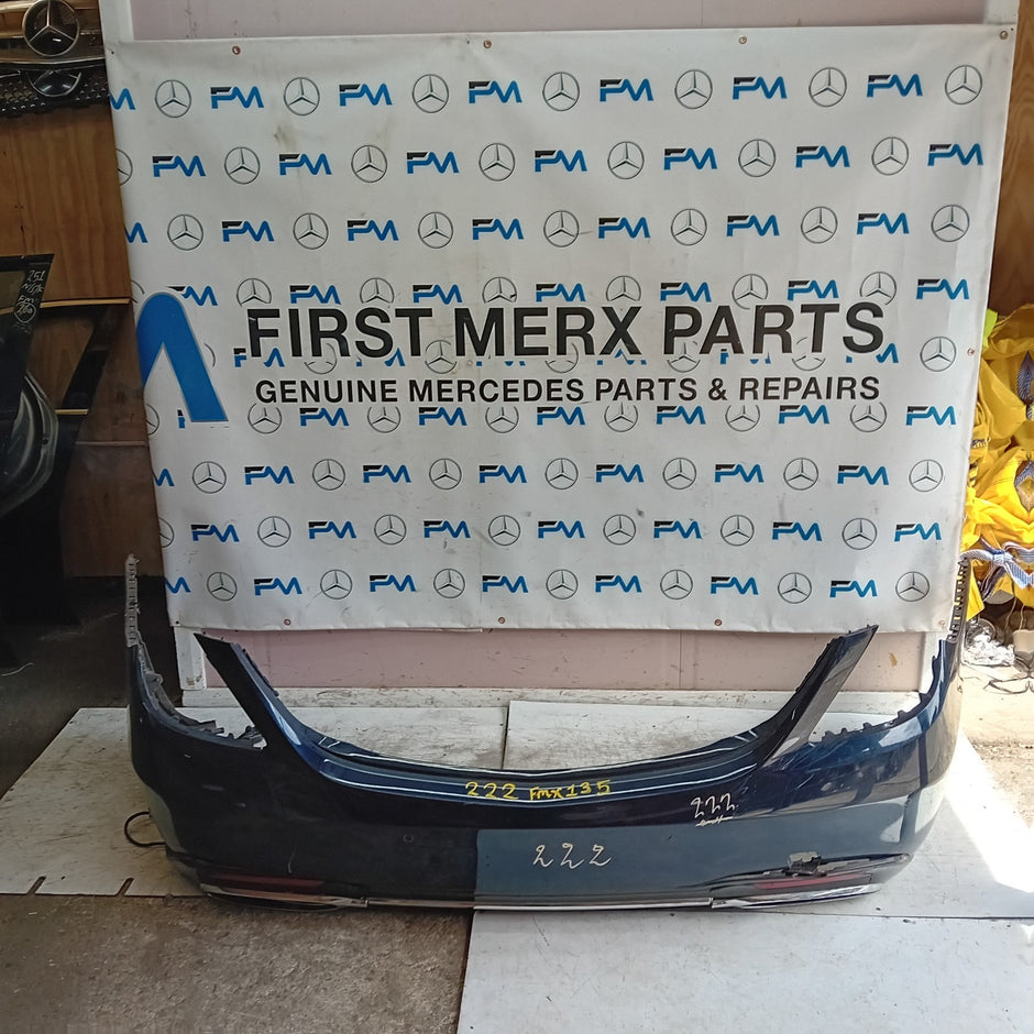 MERCEDES BENZ S-CLASS W222 SALOON REAR BUMPER BLUE 2014 ON A2228802601 FMX135