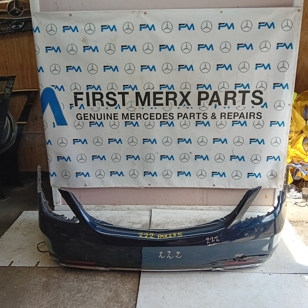 MERCEDES BENZ S-CLASS W222 SALOON REAR BUMPER BLUE 2014 ON A2228802601 FMX135