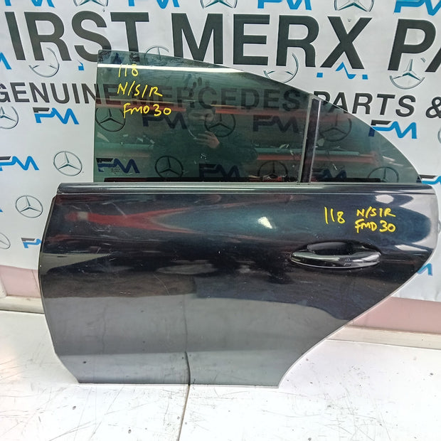 MERCEDES BENZ CLS W118 PASSENGER SIDE REAR DOOR N/S/R COMPLETE BLACK FMD30
