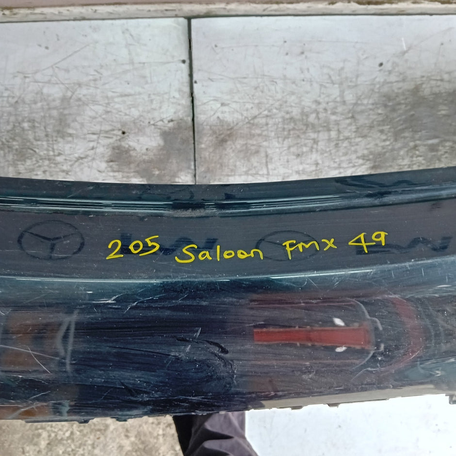 MERCEDES BENZ C-CLASS W205 SLN REAR BUMPER 2015 BLACK A2058550138 FMX49