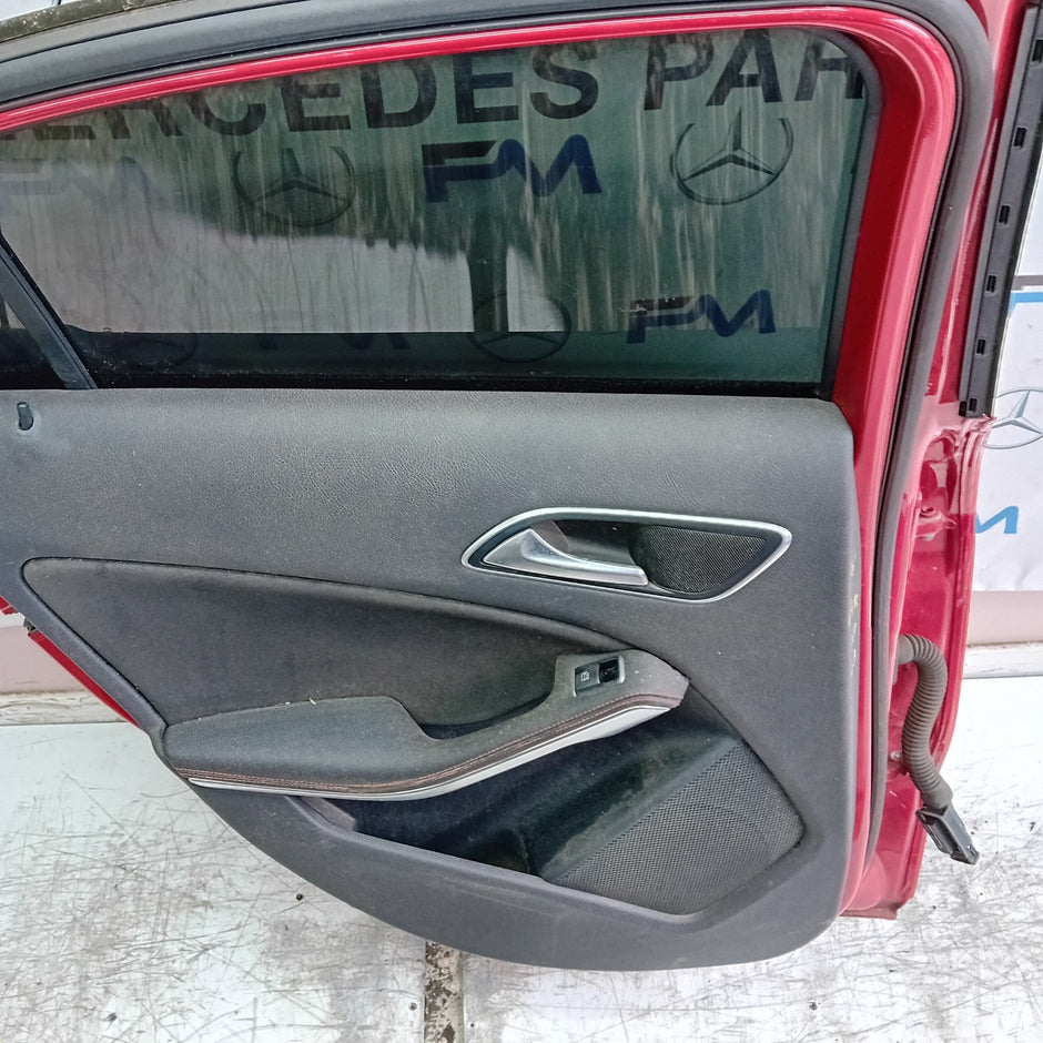 MERCEDES A-CLASS W176 PASSENGER REAR DOOR NSR RED COMPLETE 2012-18 FMD413