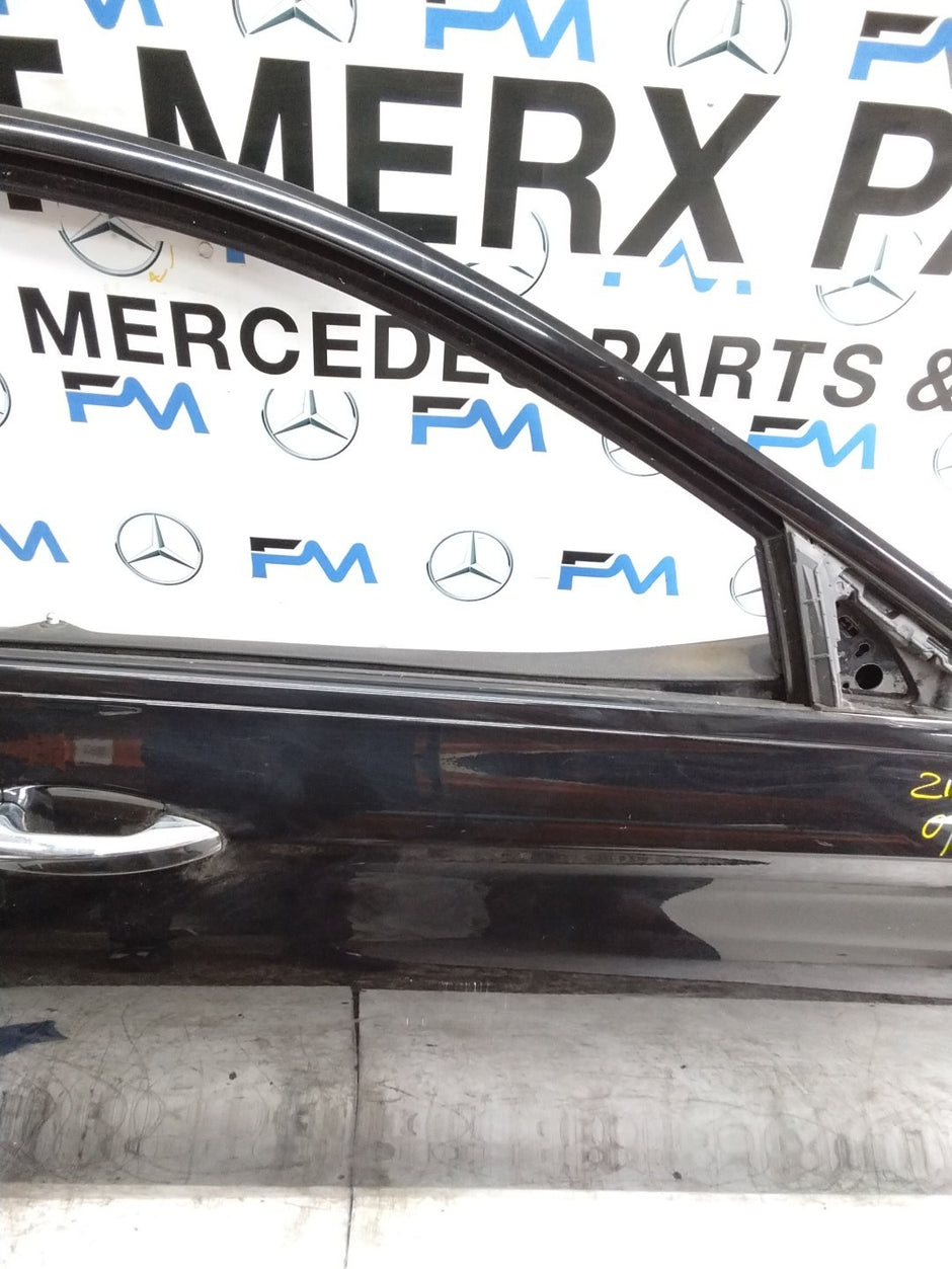 MERCEDES E-CLASS W213  DRIVER FRONT DOOR OSF BLACK 2016-2023 COMPLETE FMD303