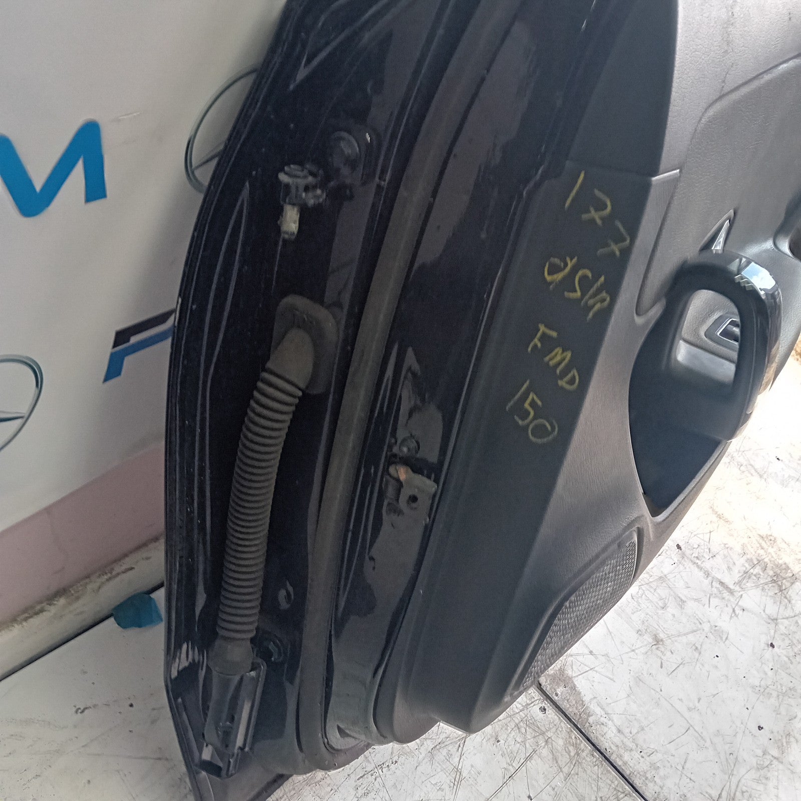 MERCEDES BENZ A-CLASS W177 DRIVER SIDE REAR DOOR O/S/R BLACK  COMPLETE FMD150