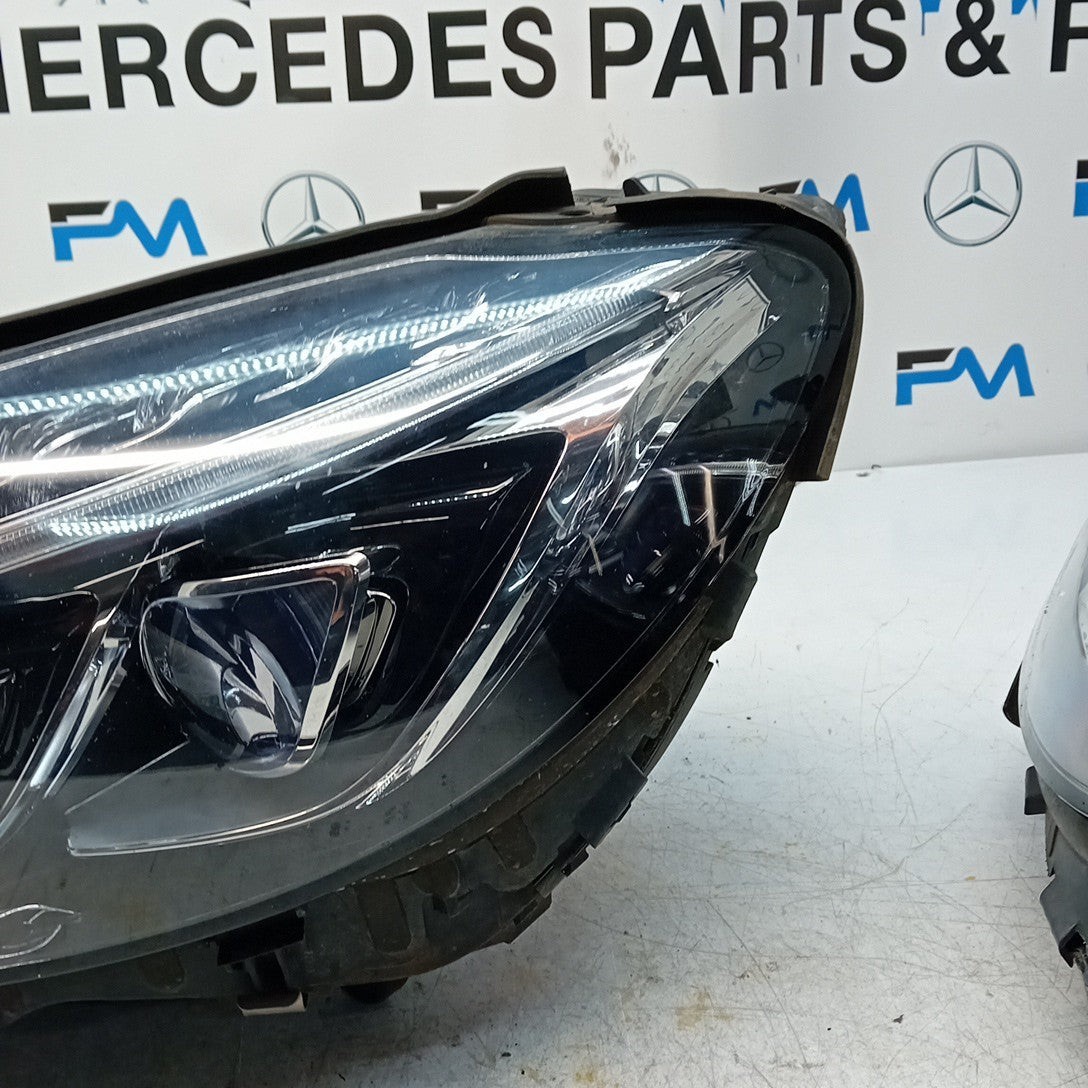 MERCEDES C-CLASS W205 HEADLIGHT PASSENGER NS LEFT A2059060605 INTELLIGENT FMH197