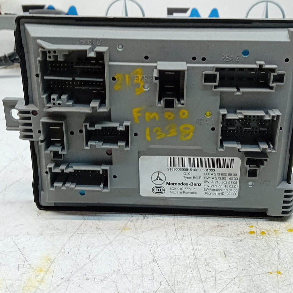 MERCEDES E-CLASS REAR SAM CONTROL MODULE W213 A2139006909 FM001338
