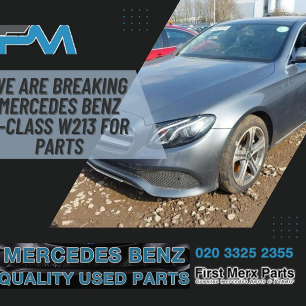 MERCEDES BENZ E-CLASS W213 - BREAKING / FRONT & REAR BUMPER  AND WINGS