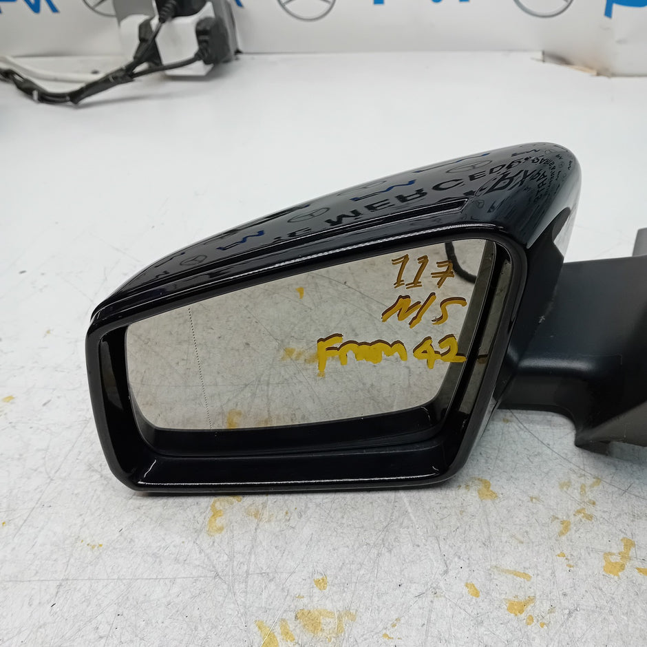 MERCEDES BENZ  CLA-CLASS  W117 PASSENGER SIDE WING MIRROR BLACK FMM42
