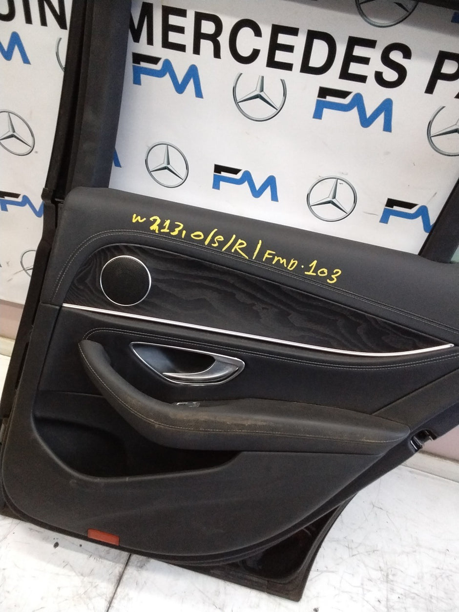 MERCEDES BENZ  E-CLASS W213 DRIVER SIDE REAR DOOR O/S/R COMPLETE BLACK FMD103