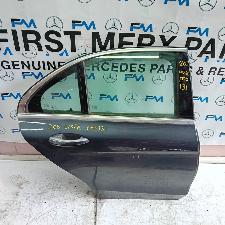 MERCEDES BENZ C-CLASS W205 DRIVER SIDE REAR DOOR O/S/R  GREY FMD131