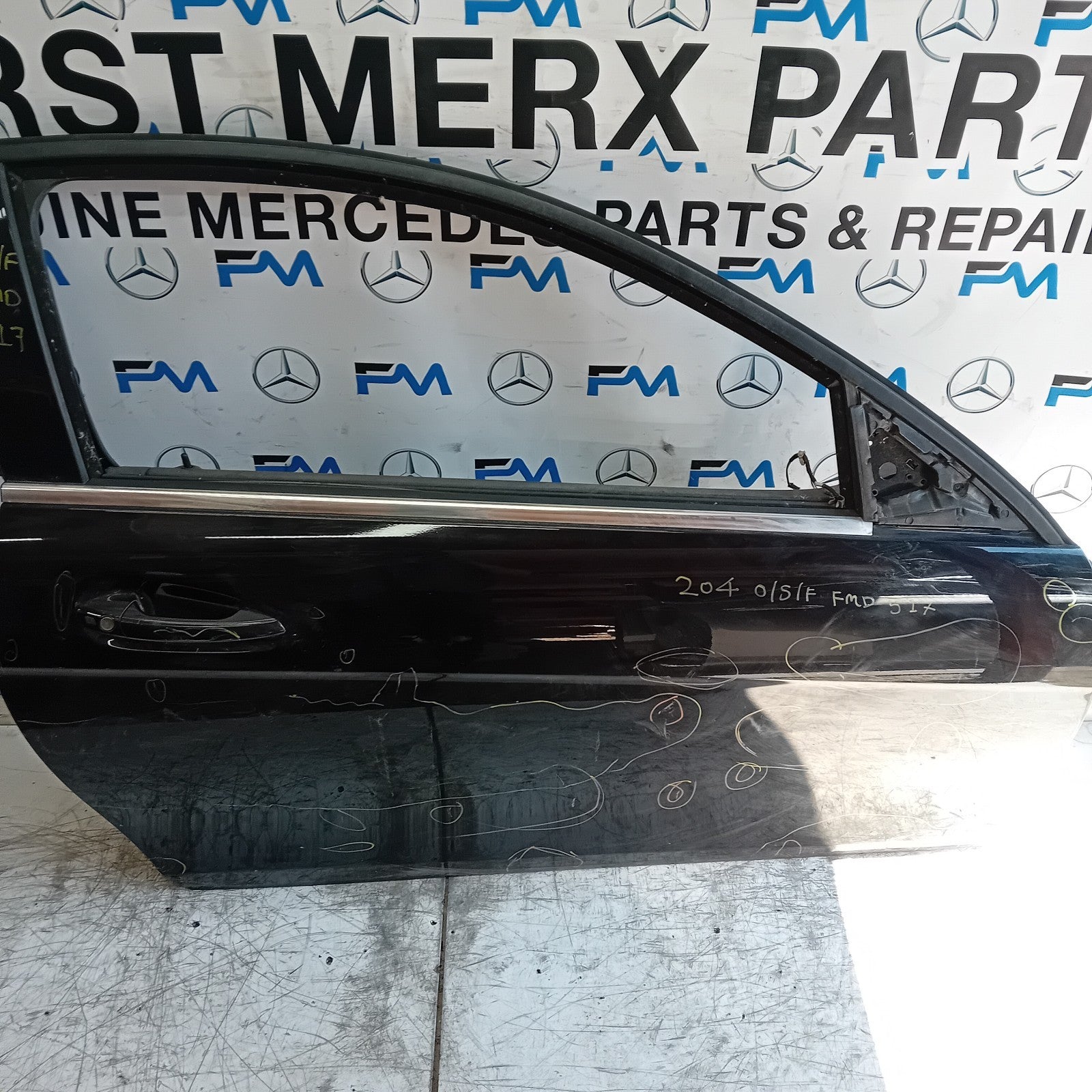 MERCEDES E-CLASS W213 DRIVER FRONT DOOR OSF 2016 ON BLACK COMPLETE  FMD517
