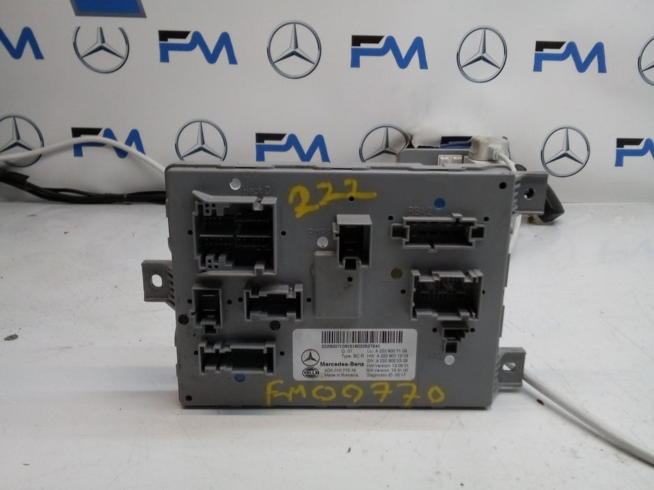 MERCEDES S-CLASS REAR SAM CONTROL MODULE W222 A2229007109 FM00770
