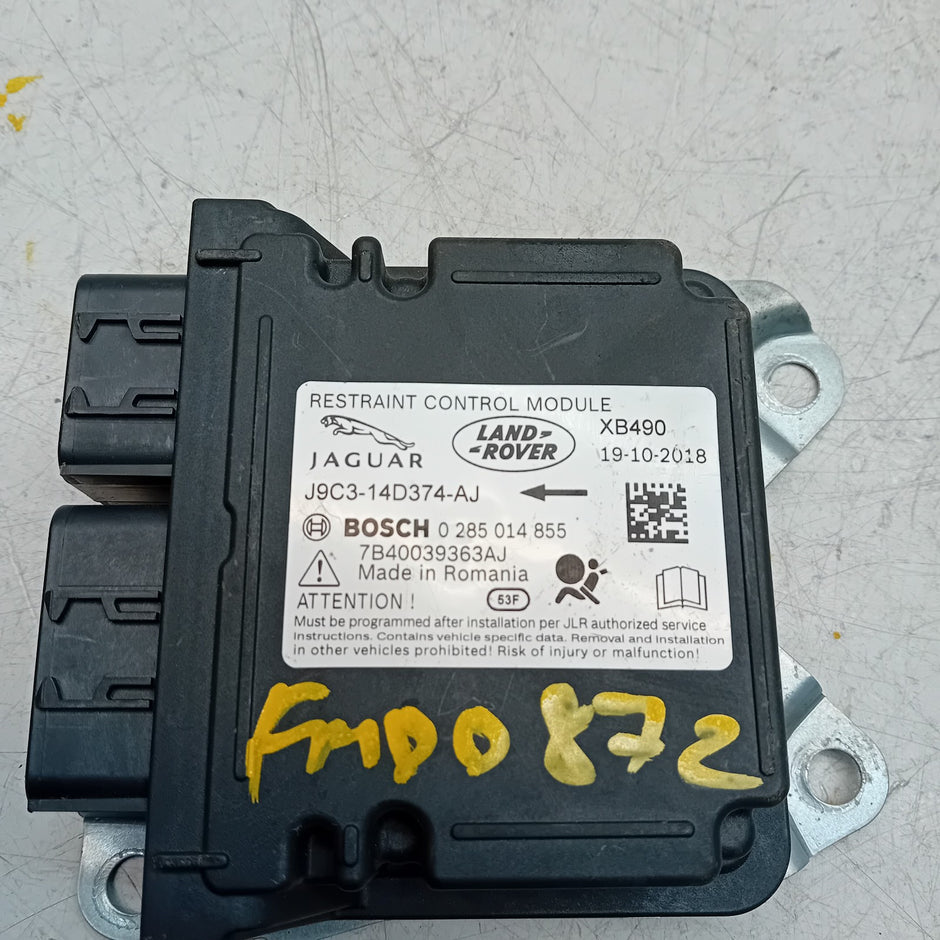LANDROVER DISCOVERY SPORT 2016 RESTRAINT CONTROL MODULE J9C3-14D374-AJ FM00872