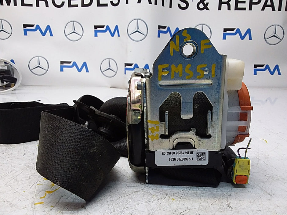 MERCEDES A CLASS  FRONT LEFT SEAT BELT WITH PRETENSIONER A1778600700 FMS51 NSF