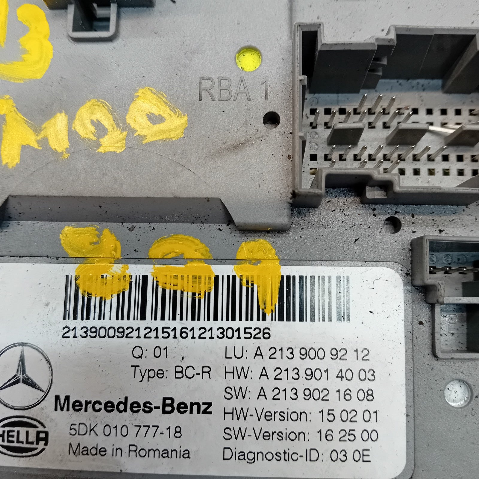 MERCEDES E-CLASS REAR SAM CONTROL MODULE W213 A2139009212 FM00839