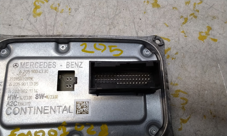 MERCEDES C-CLASS W205 HEADLIGHT CONTROL UNIT MODULE A2059004330 FM001028