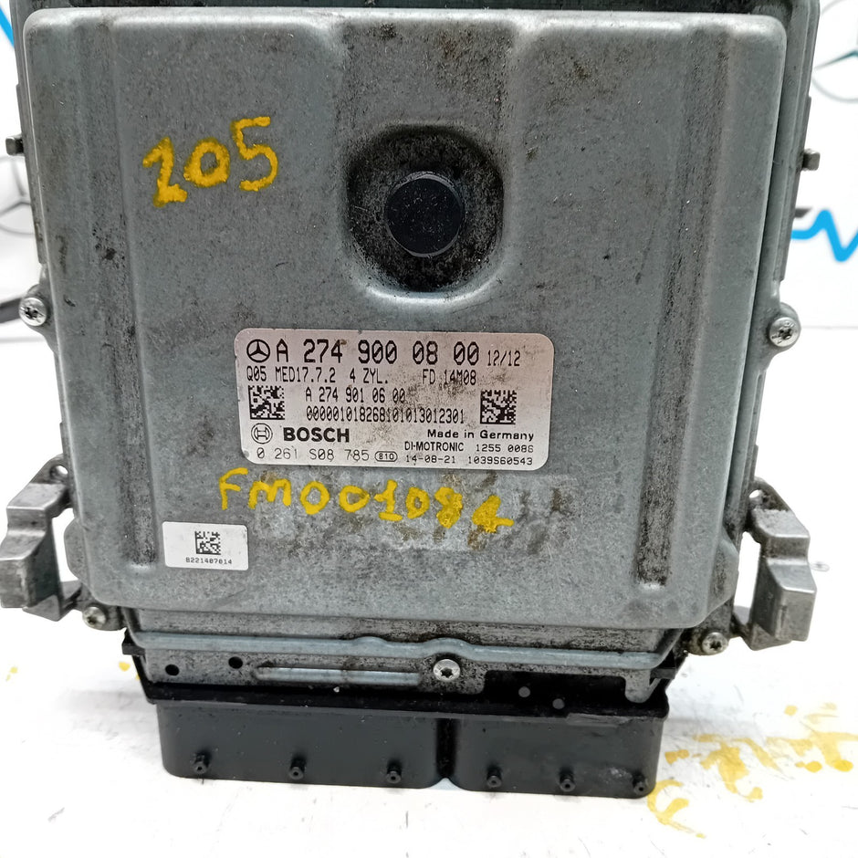 MERCEDES  C CLASS W205 W213 2018 ENGINE  ECU CONTROL MODULE A2749000800 FM001084