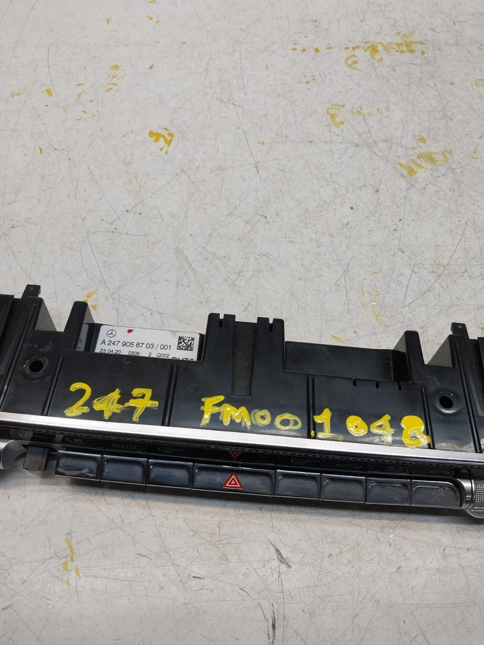 MERCEDES A B CLASS W177 W247 HEATER CLIMATE CONTROL PANEL A2479056703  FM001048