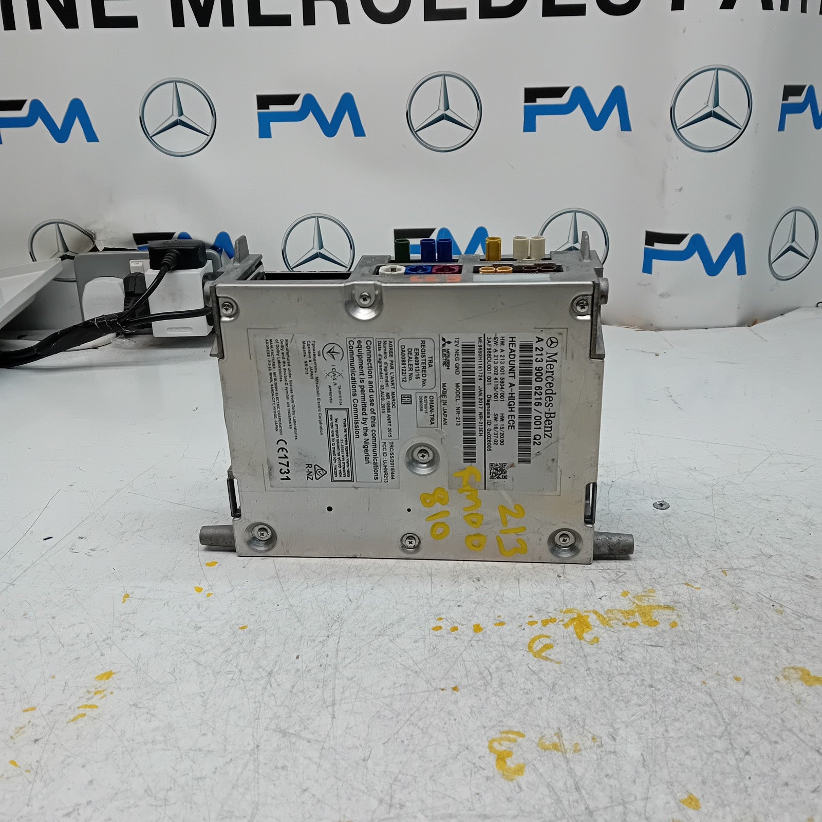 MERCEDES BENZ E-CLASS W213 2018 RADIO CD STEREO HEAD UNIT A2139006216 FM00810