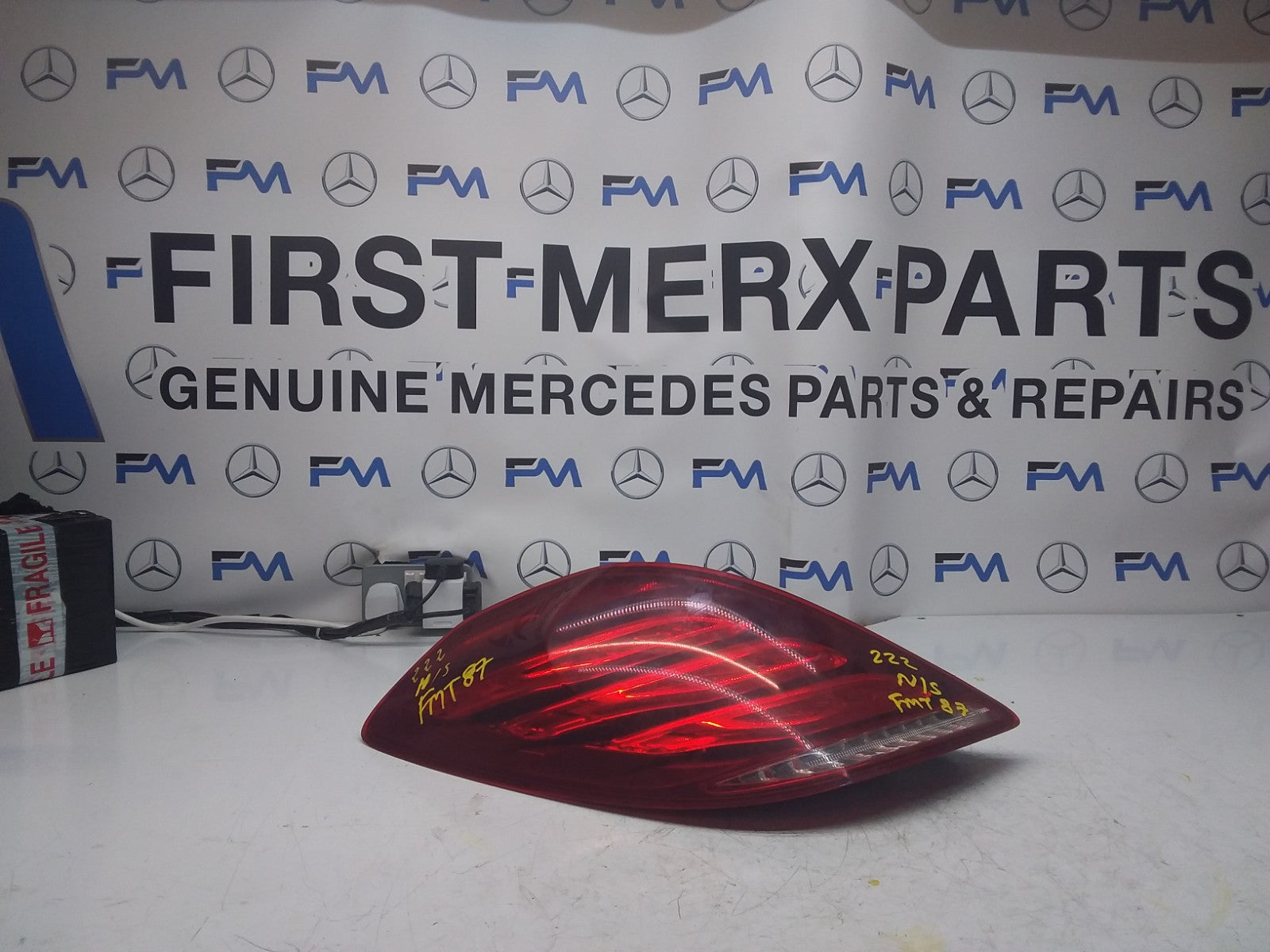 MERCEDES S-CLASS W222 REAR PASSENGER N/S TAIL LIGHT A2229065401 2016 FMT87