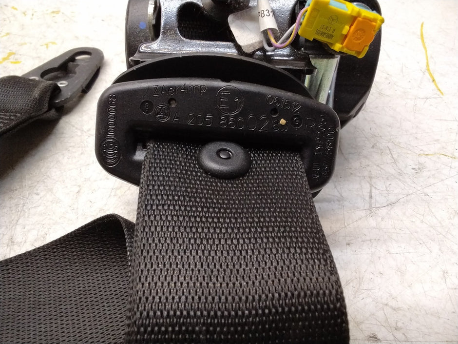 MERCEDES C-CLASS W205 SEAT BELT REAR RIGHT DRIVER SIDE A2058600285 FMS336 OSR