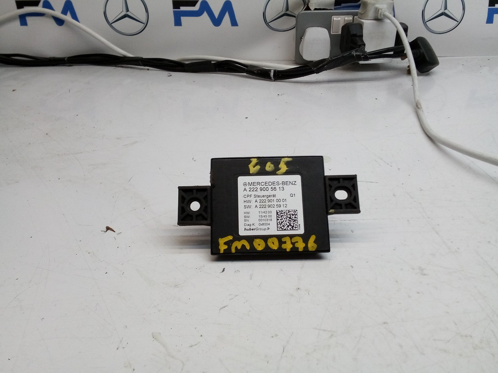 MERCEDES C S CLASS CAMERA REAR CONTROL MODULE ECU A2229005613 FM00776