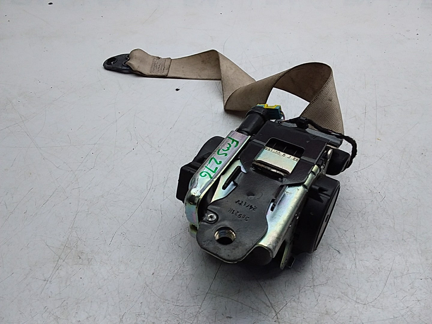 MERCEDES C-CLASS W205 SEAT BELT REAR RIGHT DRIVER SIDE A2388601601 FMS276 OSR
