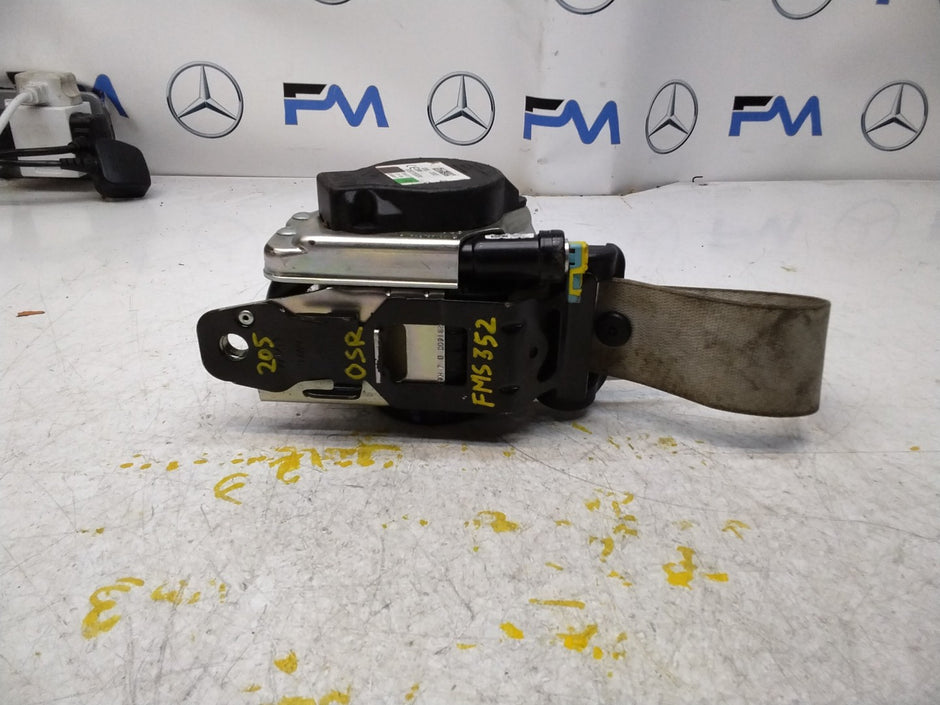 MERCEDES C-CLASS W205 SEAT BELT REAR RIGHT DRIVER SIDE A2058601601 FMS352 OSR