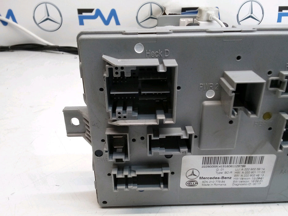 MERCEDES S-CLASS REAR SAM CONTROL MODULE W222 A2229005914 FM00768