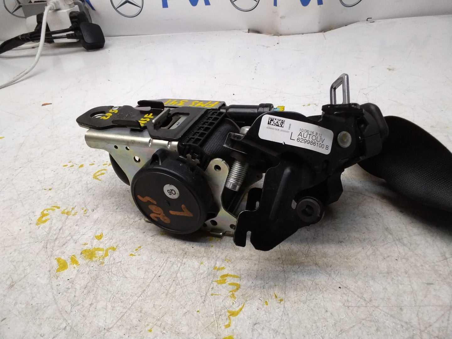 MERCEDES-BENZ W205 C CLASS FRONT LEFT PASSENGER SEATBELT A2058605185 FMS341 NSF