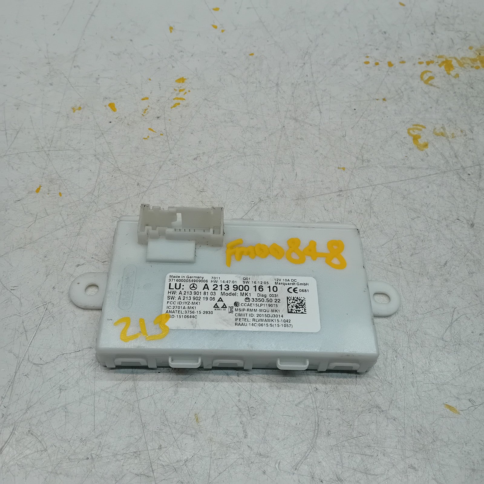 MERCEDES BENZ E-CLASS KEYLESS GO CONTROL UNIT W213 A2139001610 FM00848