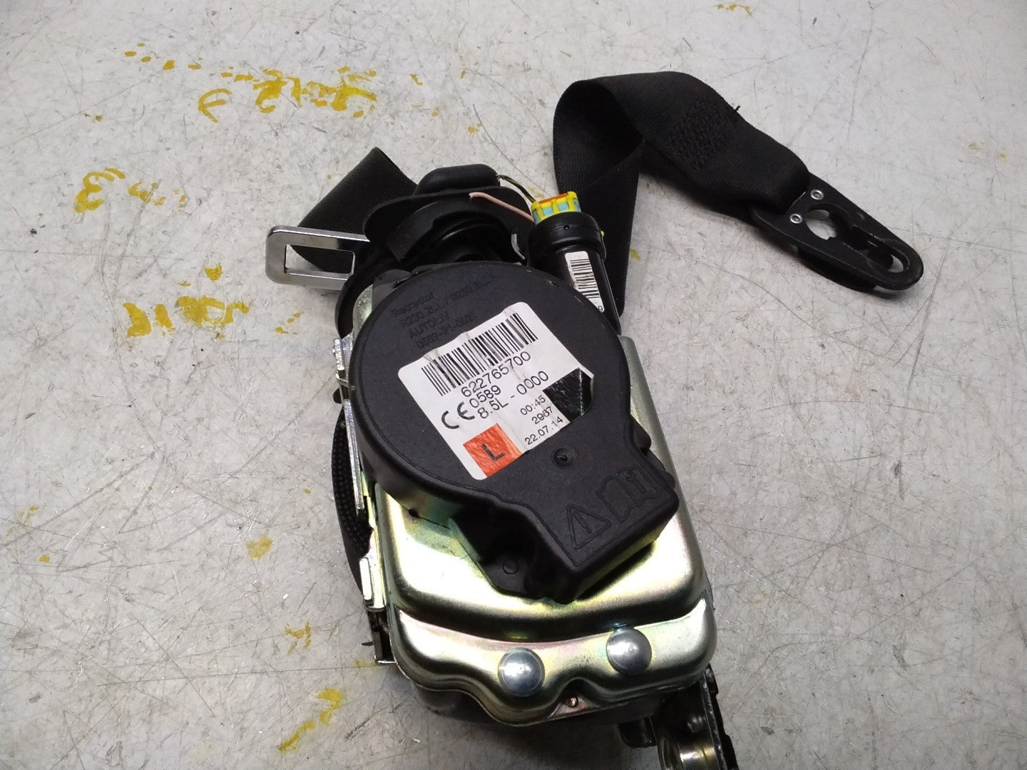 MERCEDES C-CLASS W205 SEAT BELT FRONT PASSENGER LEFT SIDE A2058600185 FMS302 NSF