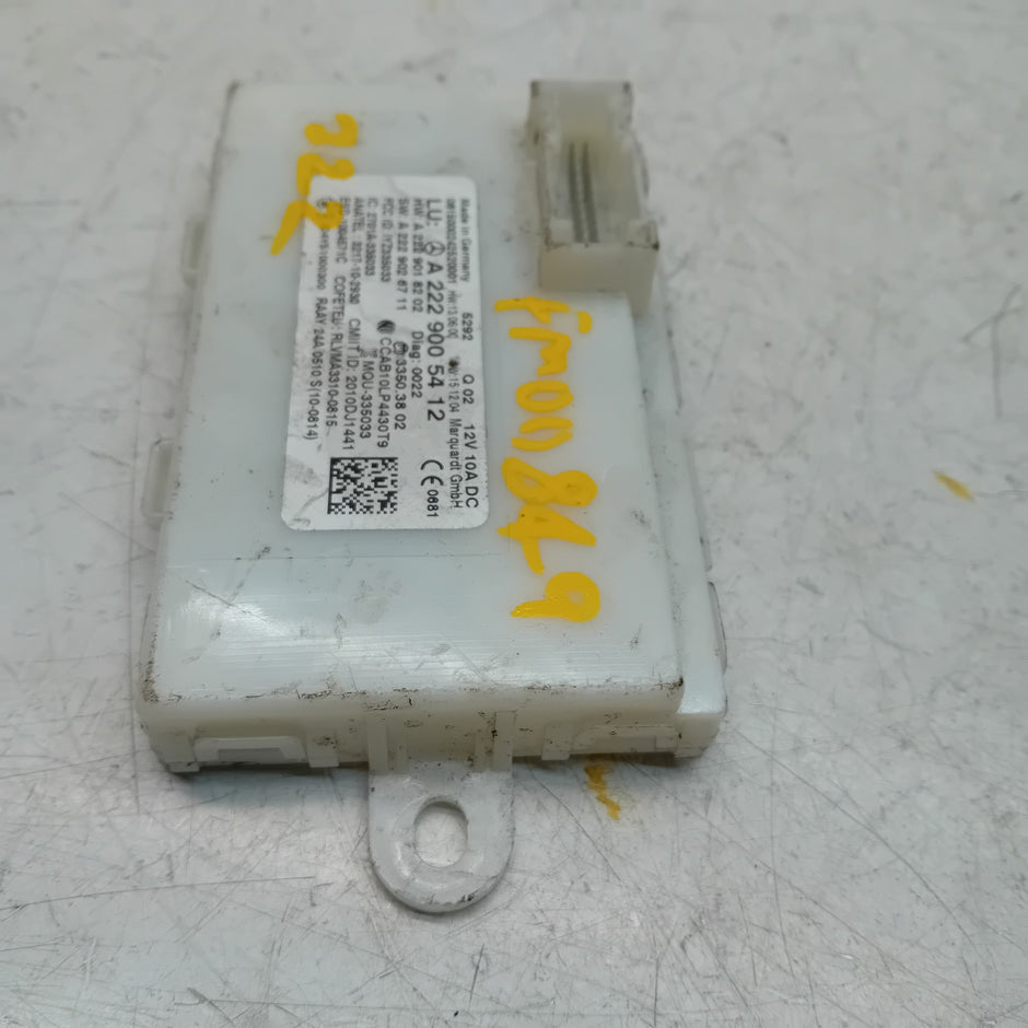 MERCEDES BENZ S-CLASS KEYLESS GO CONTROL UNIT W222 A2229005412 FM00849