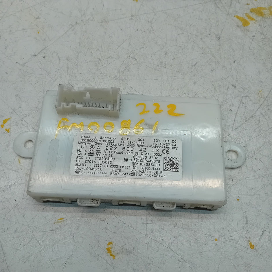 MERCEDES BENZ S-CLASS KEYLESS GO CONTROL UNIT W222 A2229004213 FM00861