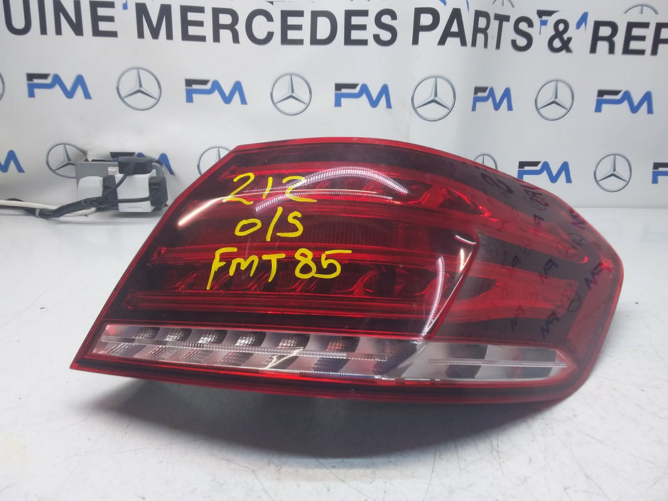 MERCEDES E-CLASS W212 REAR DRIVER O/S TAIL LIGHT A2129060803 2018 FMT85