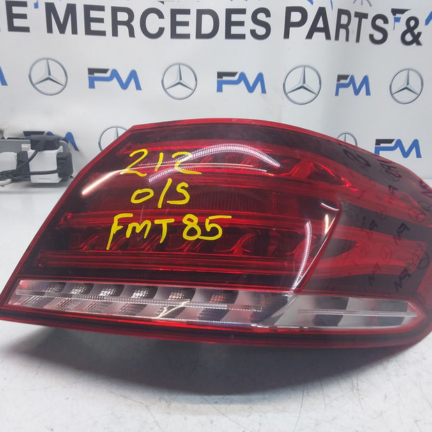 MERCEDES E-CLASS W212 REAR DRIVER O/S TAIL LIGHT A2129060803 2018 FMT85