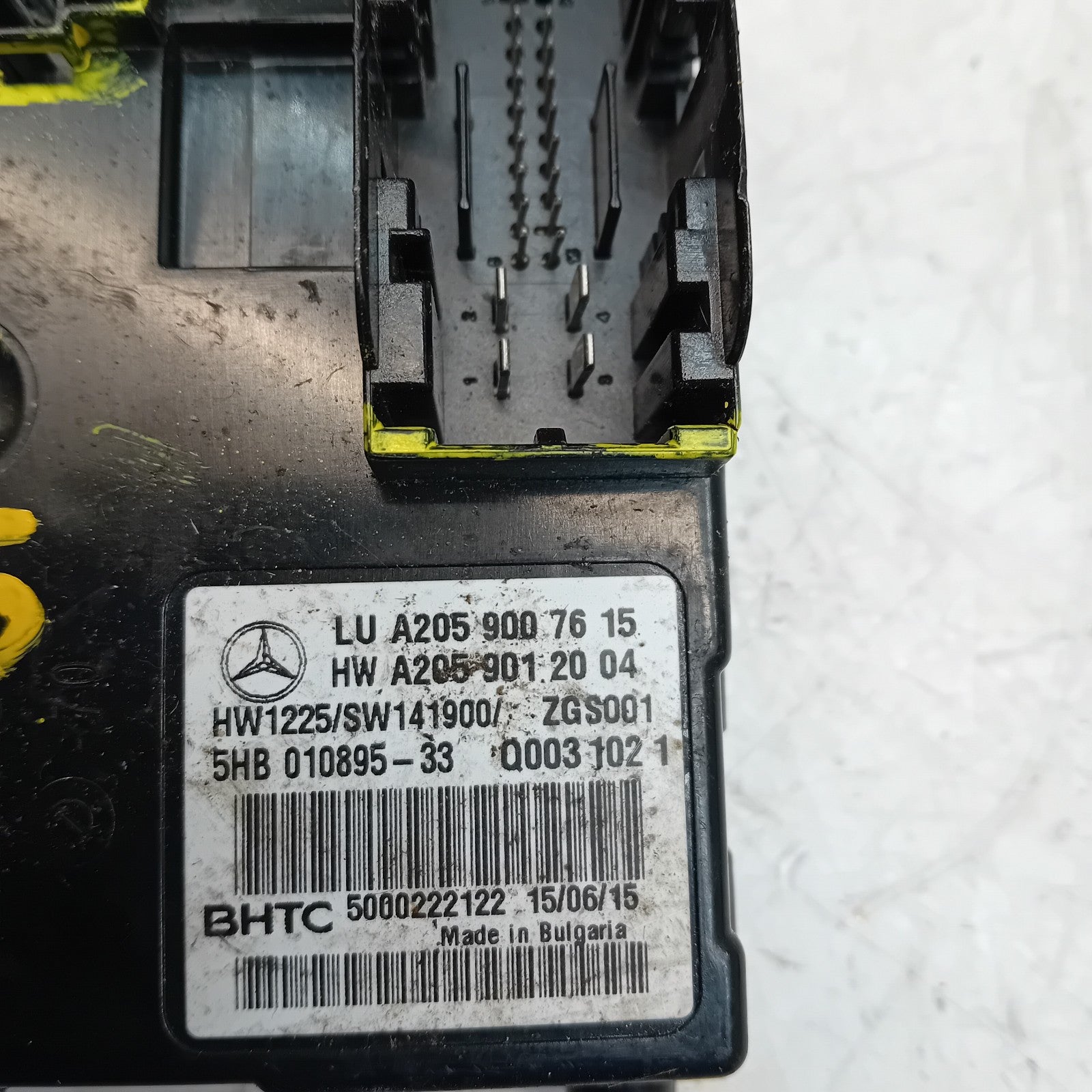 MERCEDES C CLASS 2015 W205 AIR CONDITIONING CONTROL MODULE A2059007615 FM00845