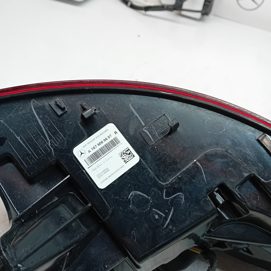 MERCEDES GLE W167 DRIVER SIDE OS REAR TAIL LIGHT A1679060607 FMT222