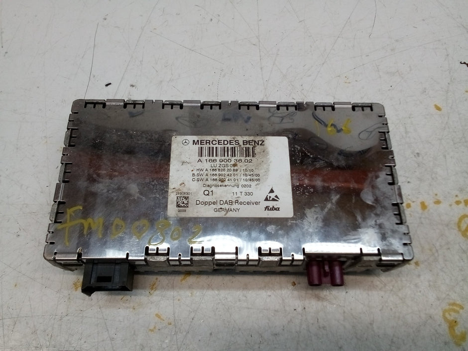 MERCEDES BENZ M-CLASS W166 2013 DIGITAL RADIO CONTROL UNIT A1669003602 FM00802
