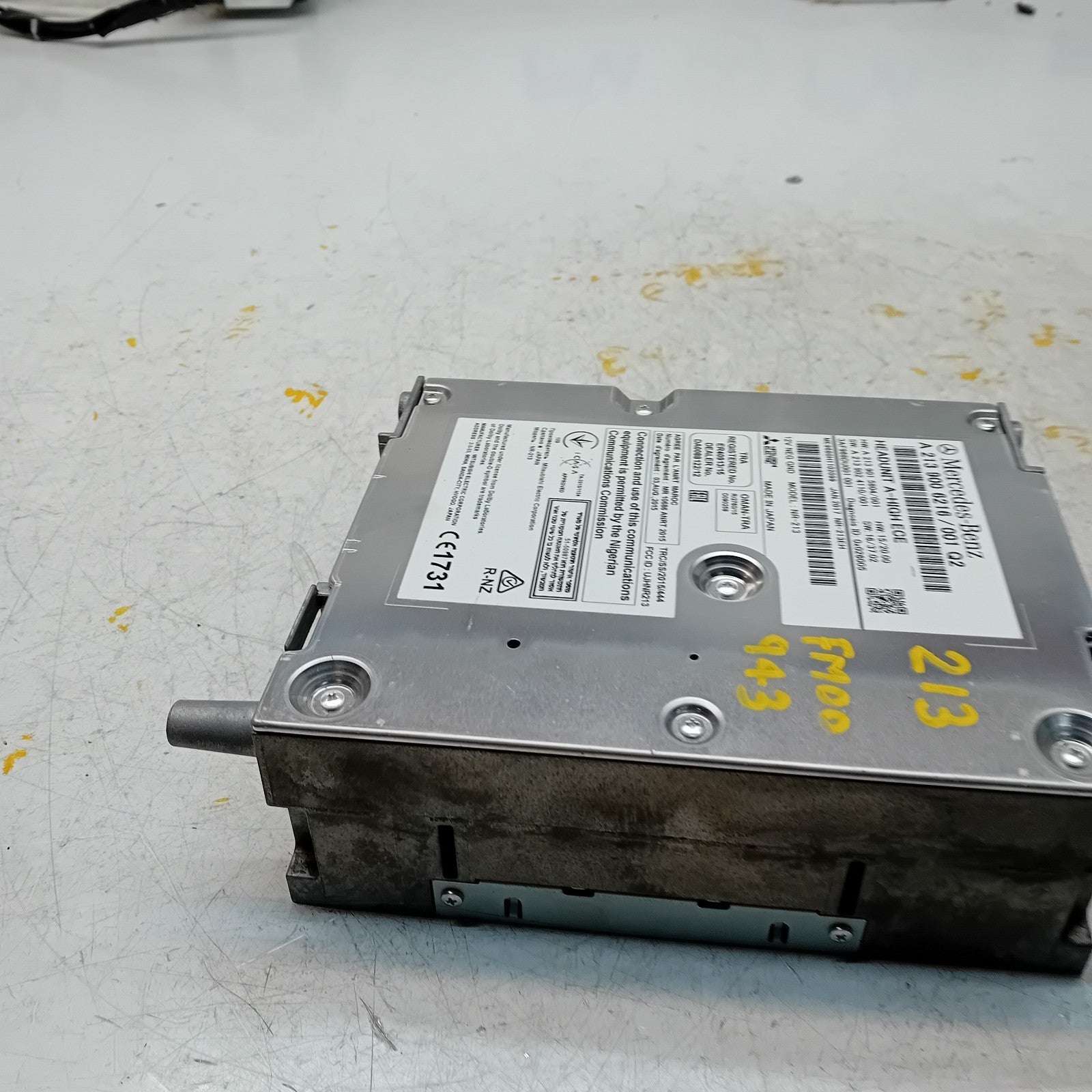 MERCEDES BENZ E-CLASS W213 2017 RADIO CD STEREO HEAD UNIT A2139006216 FM00943