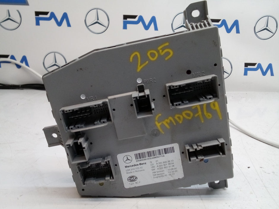 MERCEDES C-CLASS REAR SAM CONTROL MODULE W205 A2059003913 FM00769